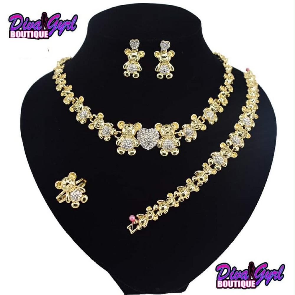 Gold and Silver Jewelry Set